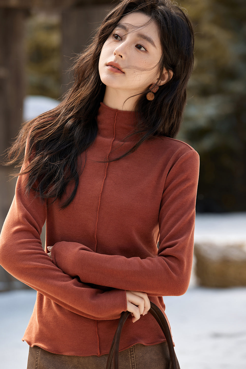 เสื้อถัก bottoming สำหรับผู้หญิง