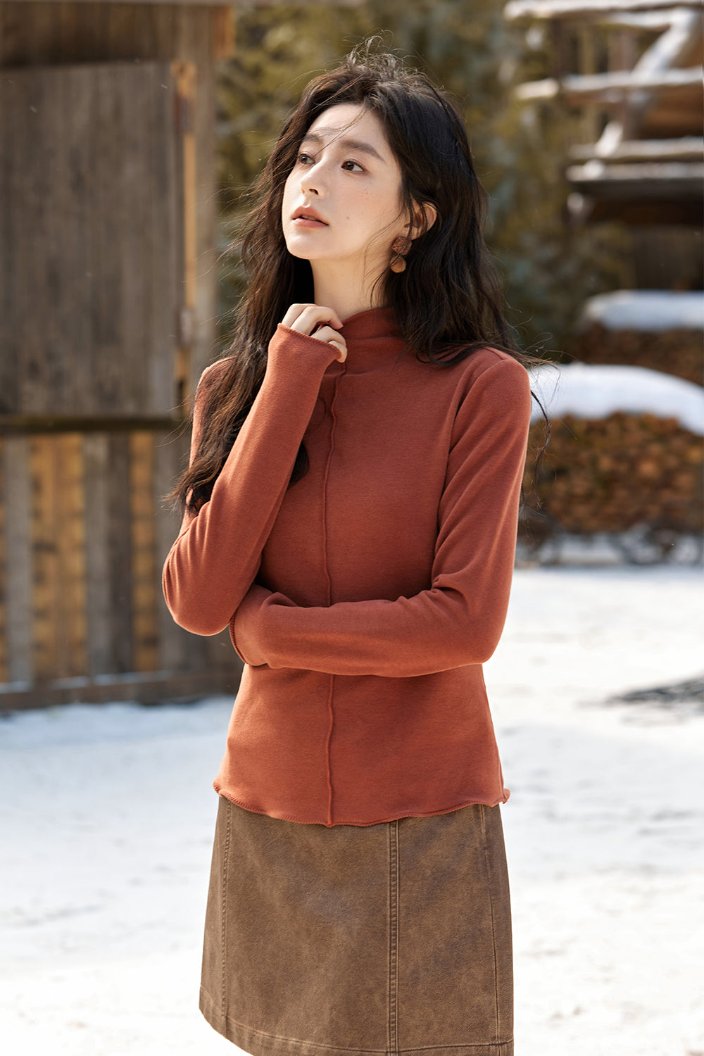 เสื้อถัก bottoming สำหรับผู้หญิง