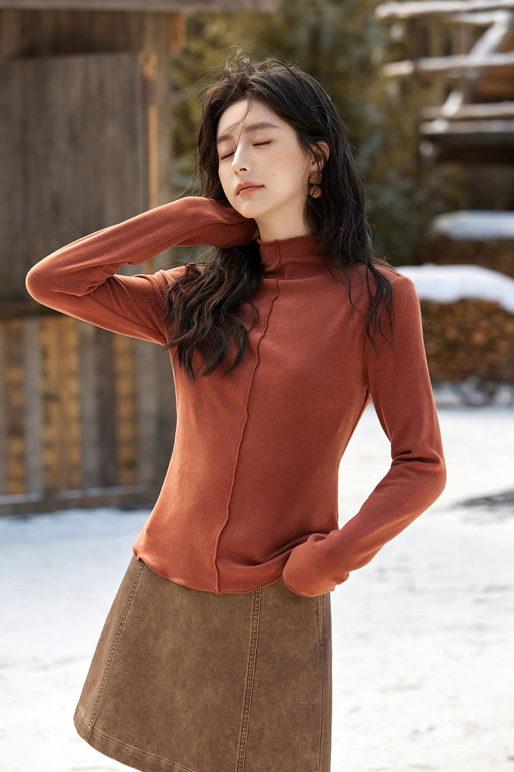 เสื้อถัก bottoming สำหรับผู้หญิง