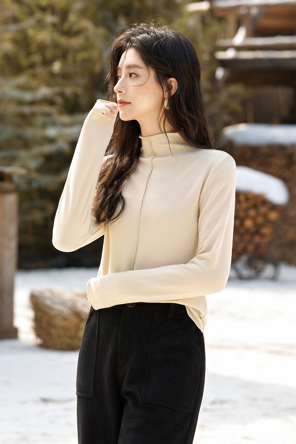 เสื้อถัก bottoming สำหรับผู้หญิง