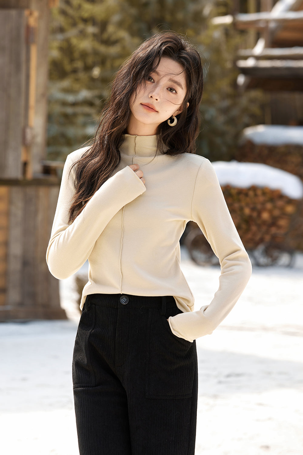 เสื้อถัก bottoming สำหรับผู้หญิง