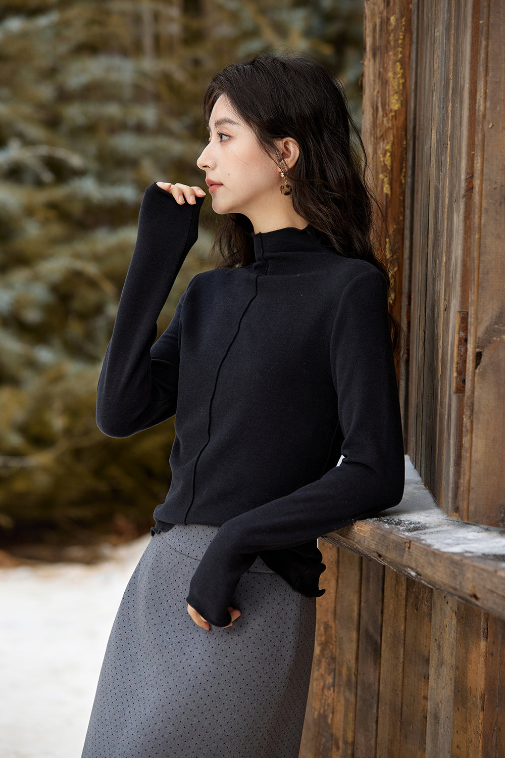 เสื้อถัก bottoming สำหรับผู้หญิง