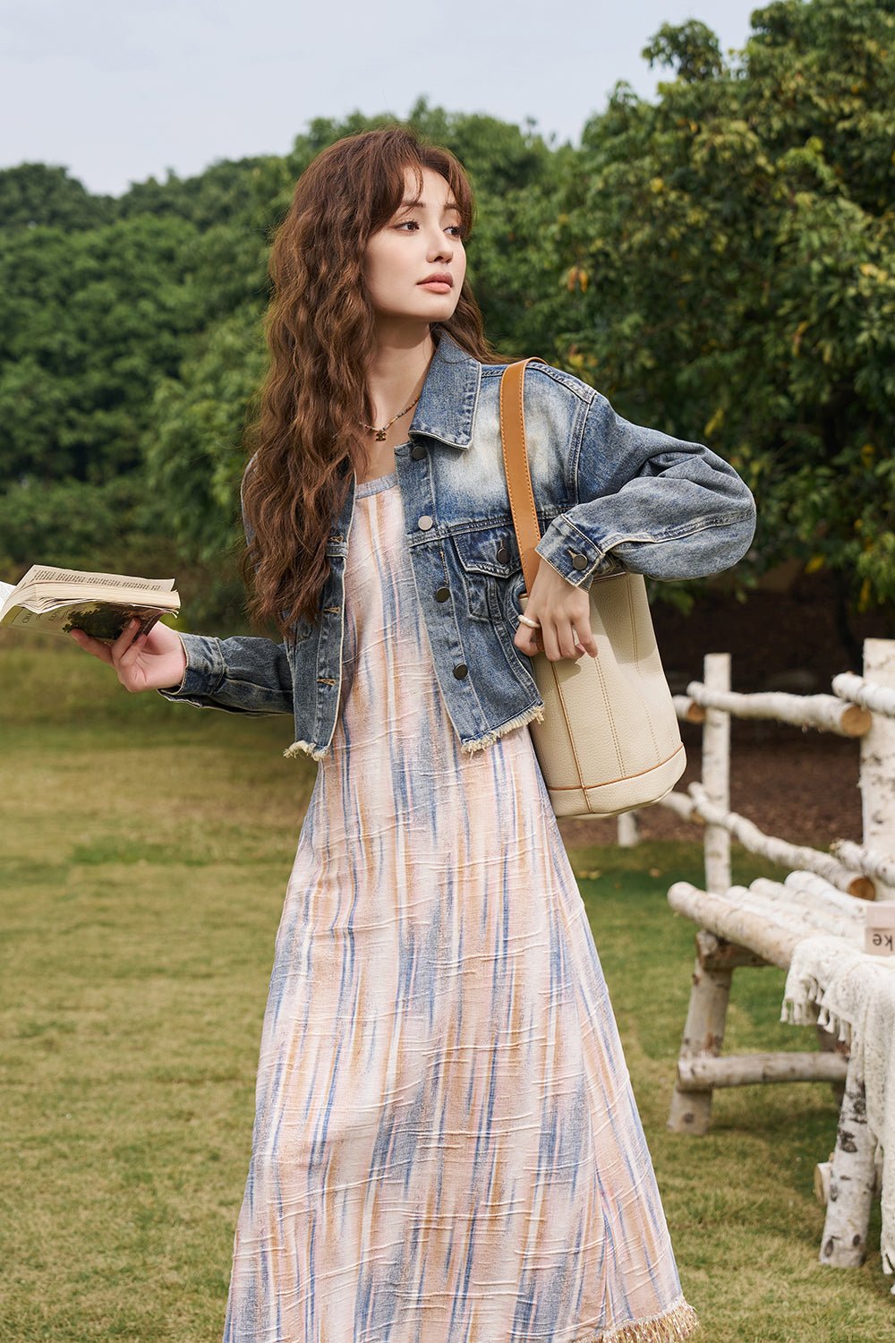 여성용 데님 재킷