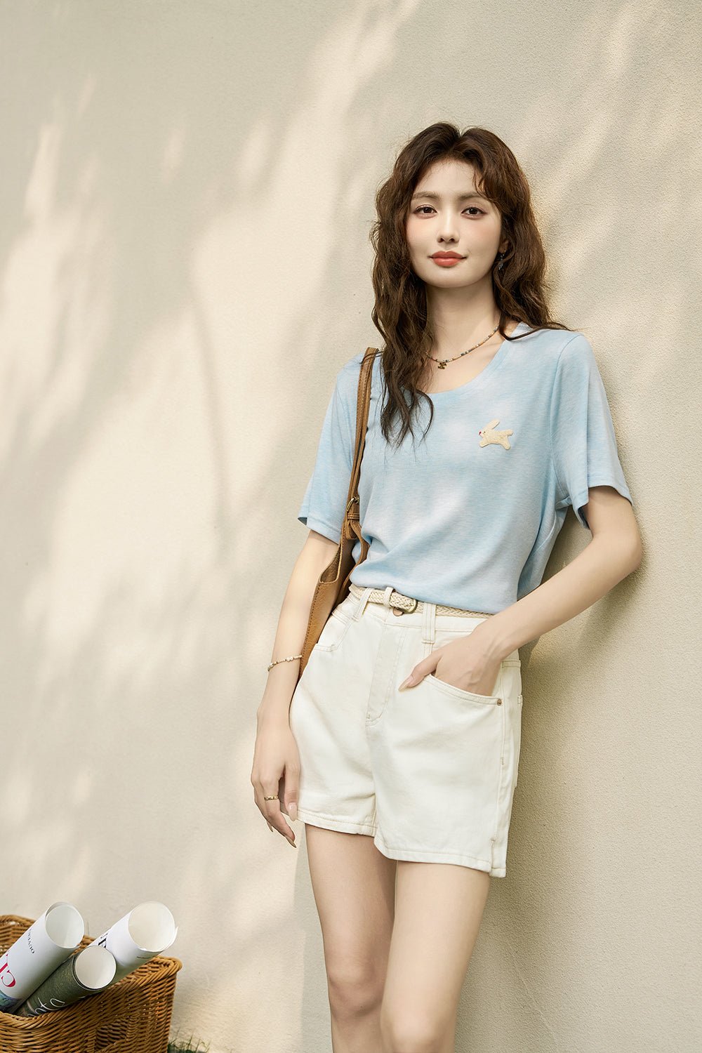 여성용 데님 반바지