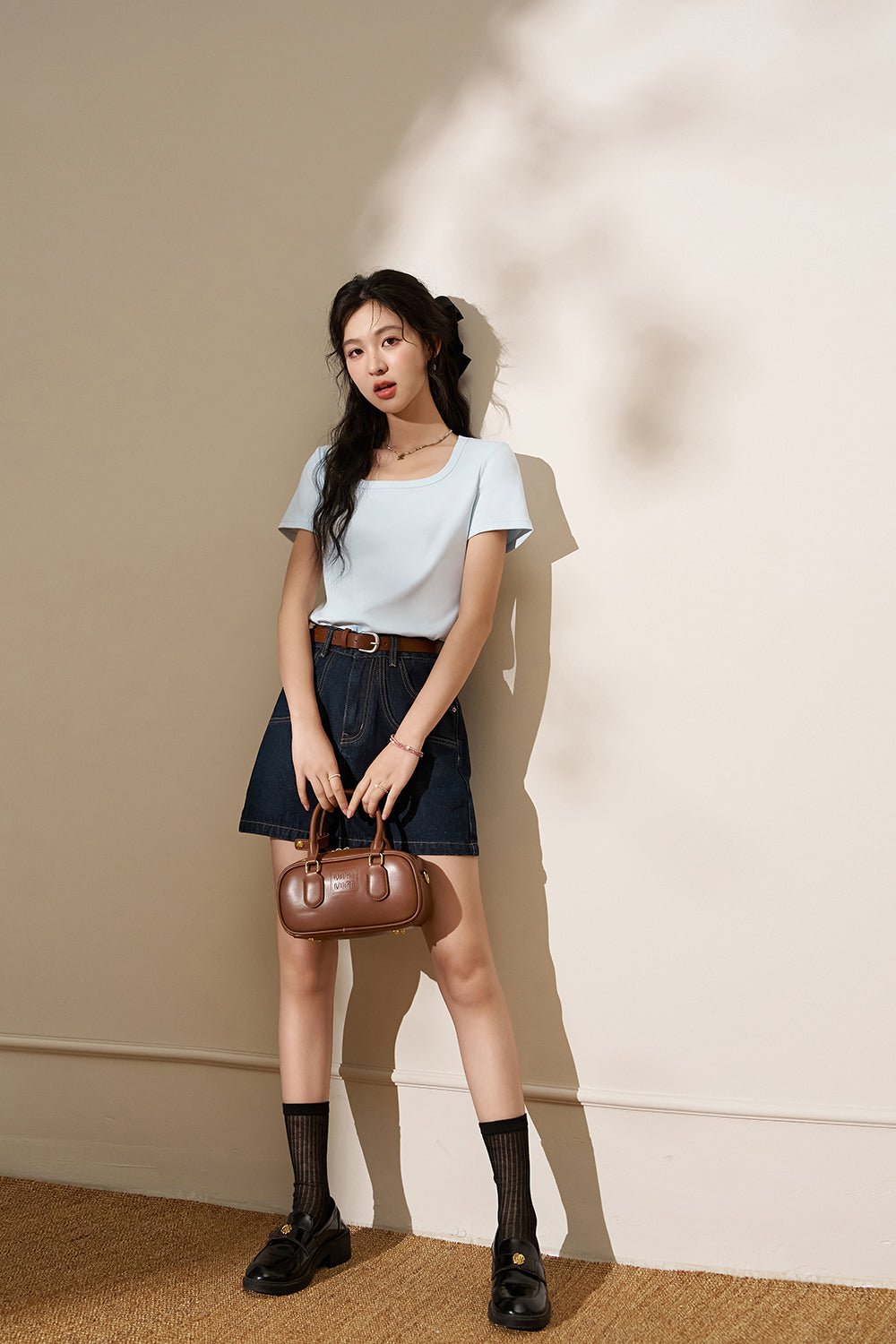 Rok Mini Denim untuk Wanita