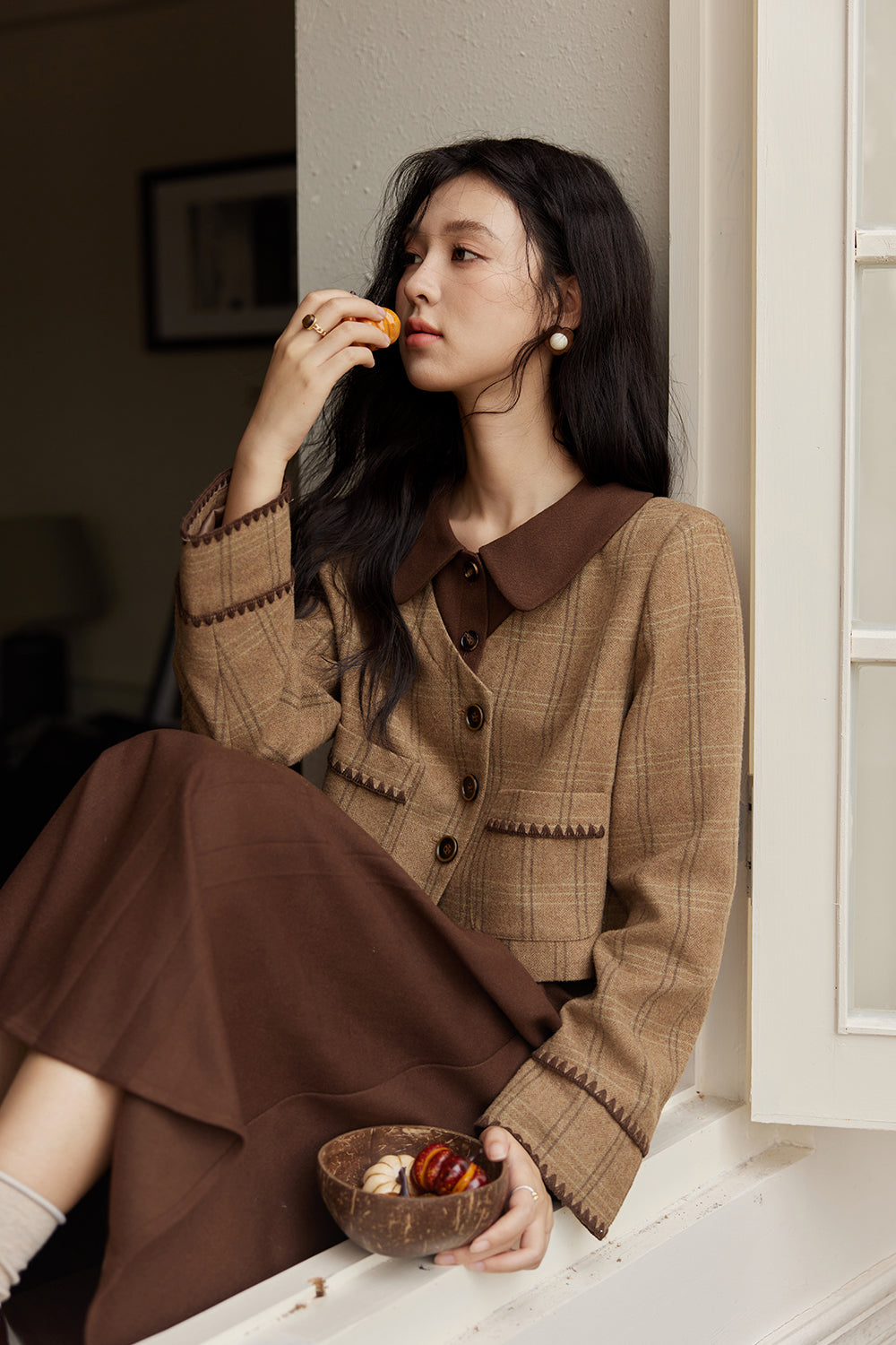 ชุดเสื้อโค้ตและกระโปรงขายแยกกัน