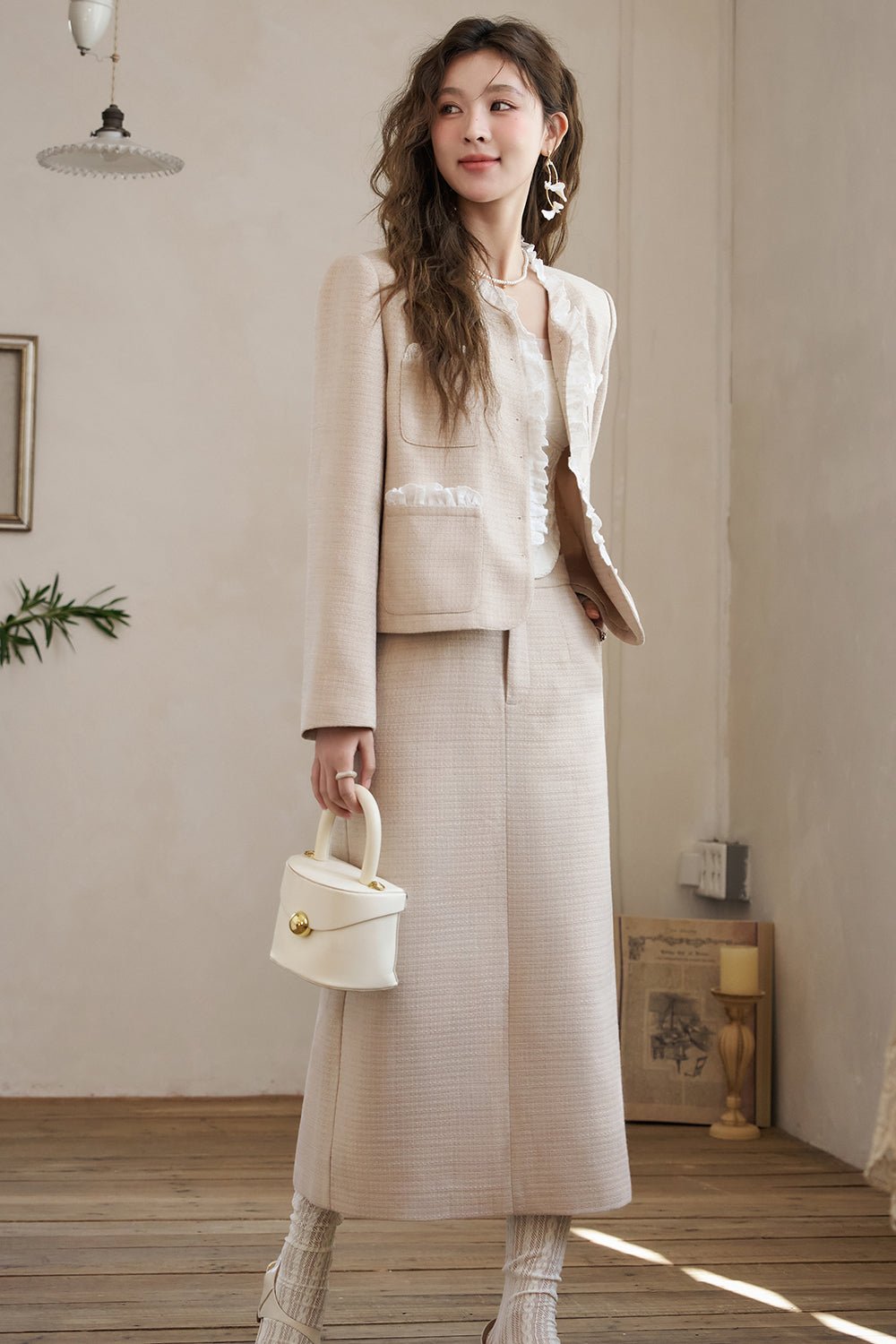 코트와 스커트 세트 별도 판매