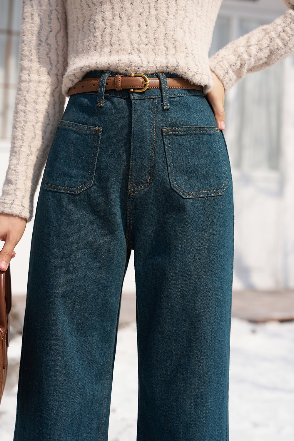 Jeans Denim Tebal untuk Wanita