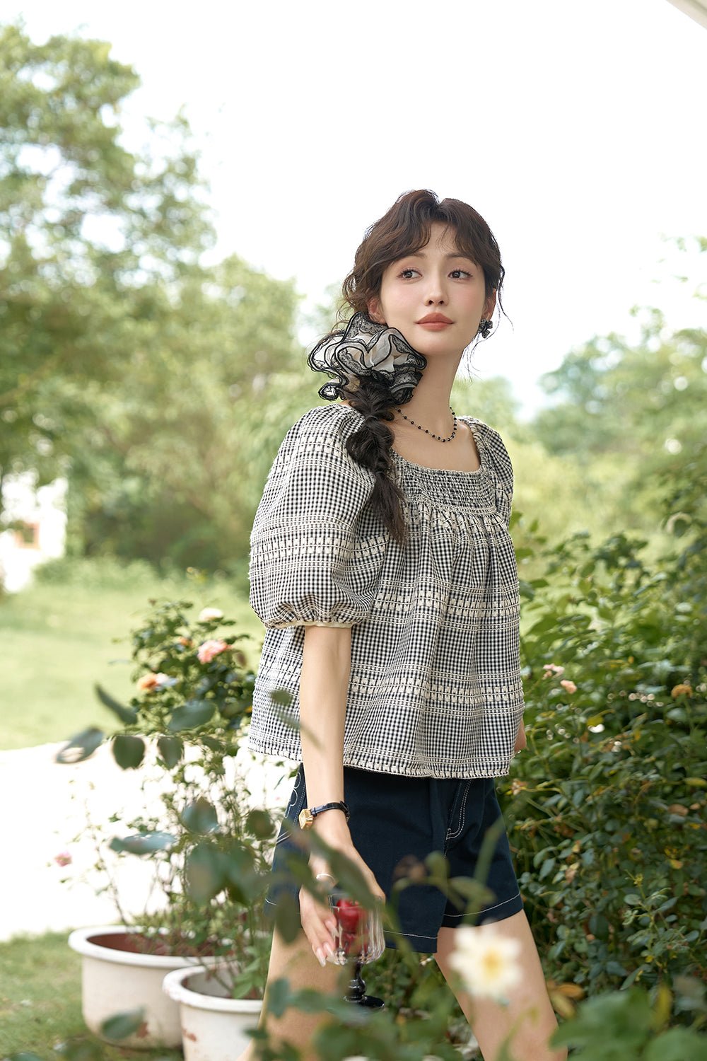 Puff Sleeve Blouse for Women