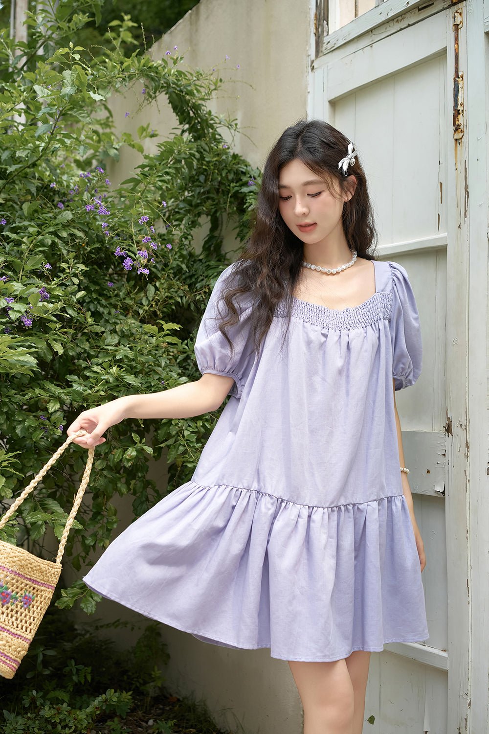 Solid Midi Dress for Women