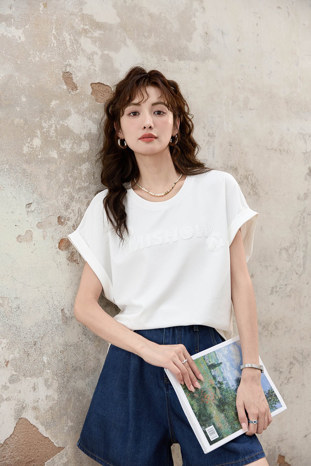 กางเกงขาสั้นยีนส์สำหรับผู้หญิง