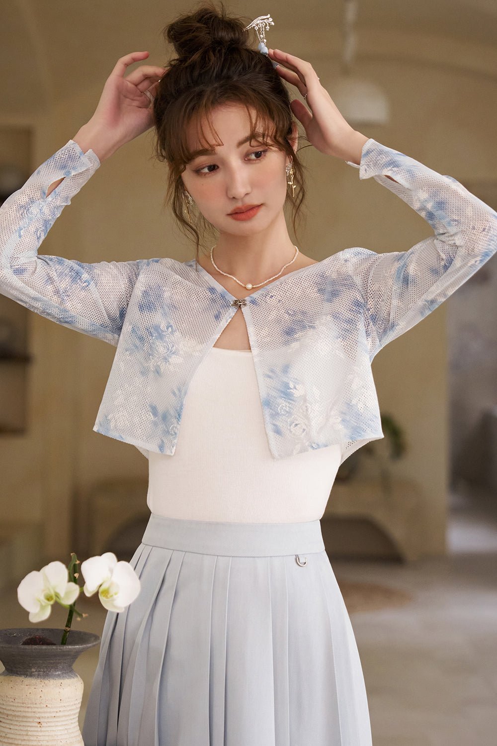 카디건과 스커트 세트 별도 판매