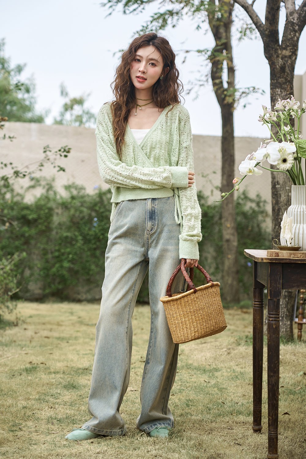 女性用デニムジーンズ