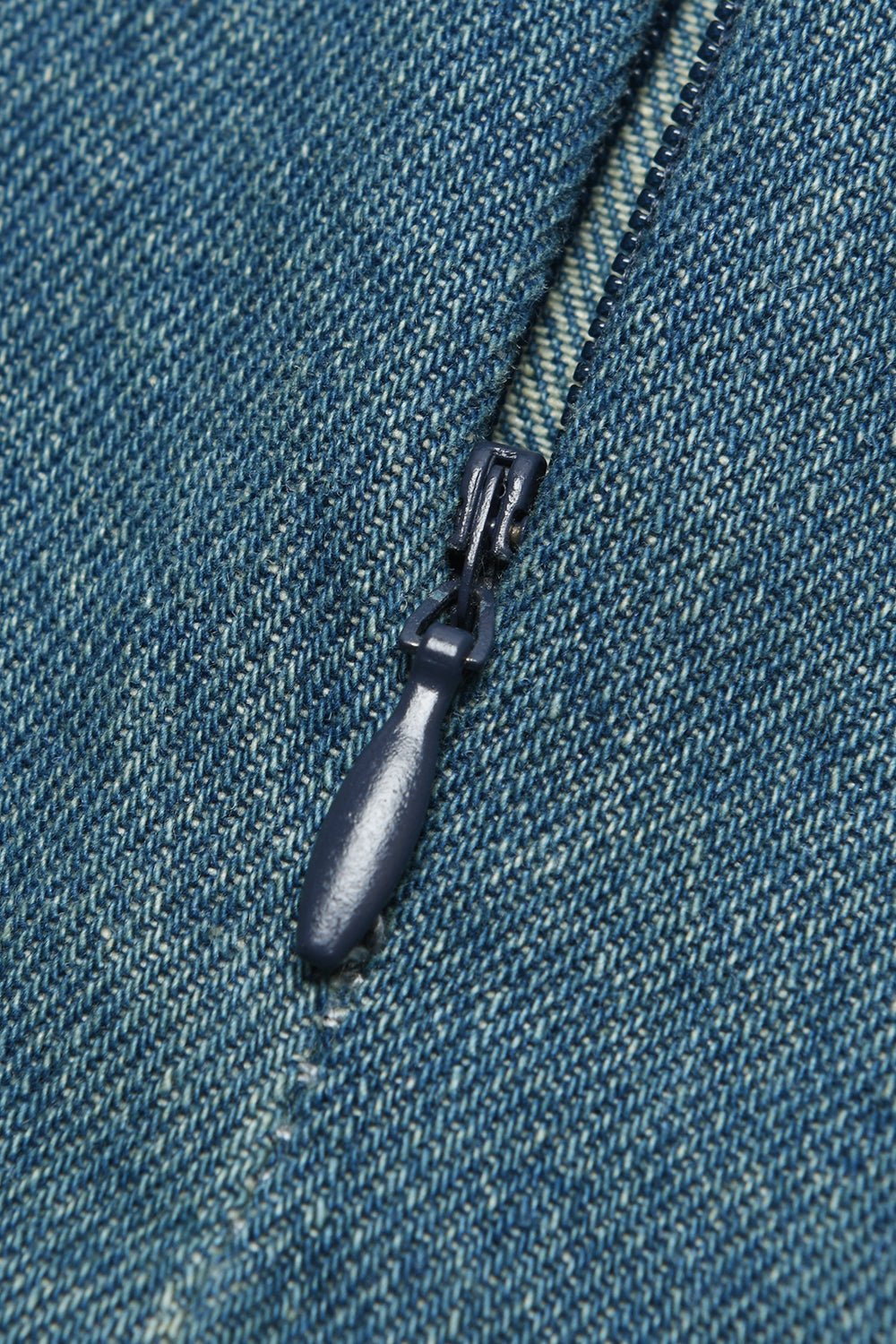 Midi Denim Dress for Women - Mishow