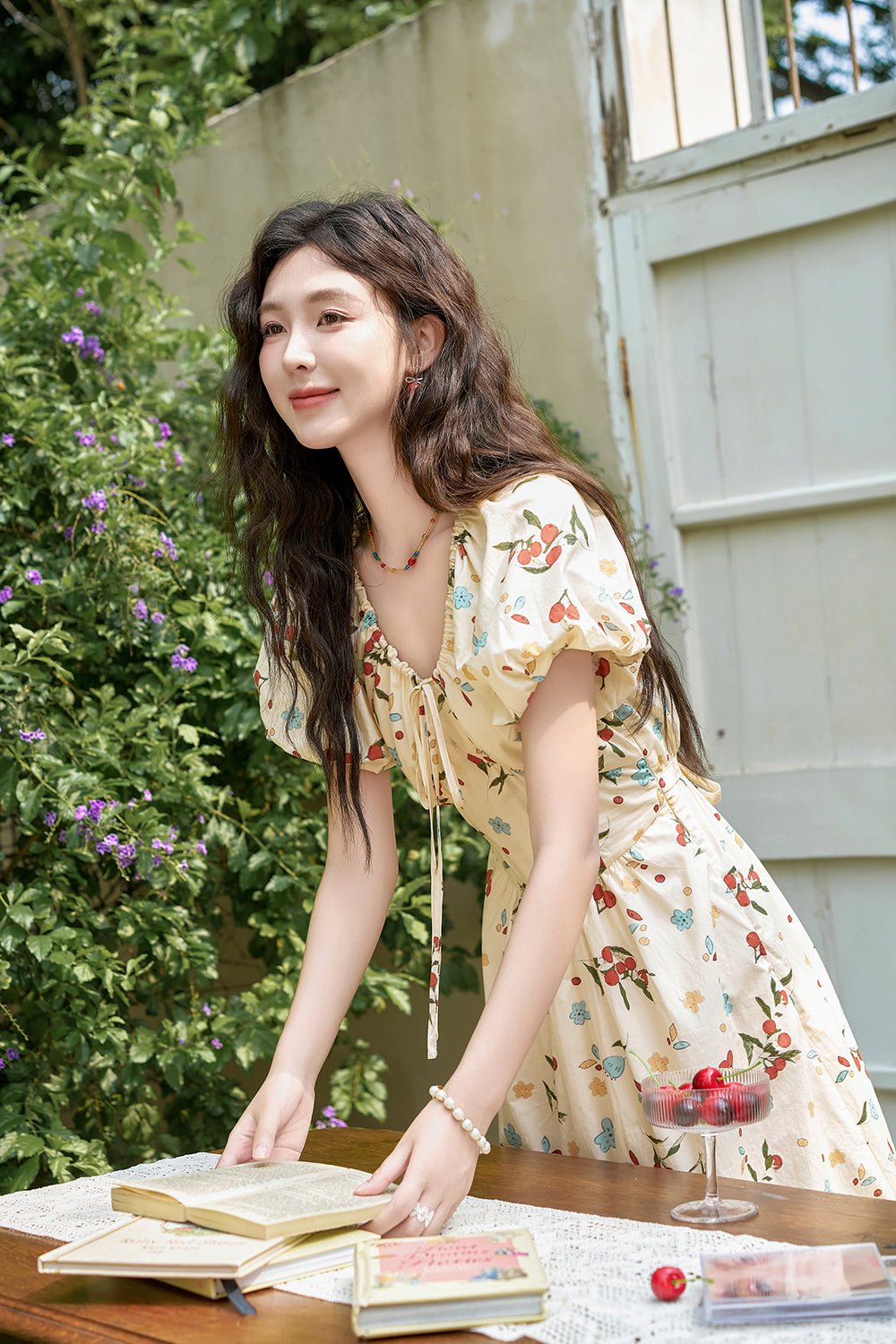 女性のためのAライン花マキシドレス