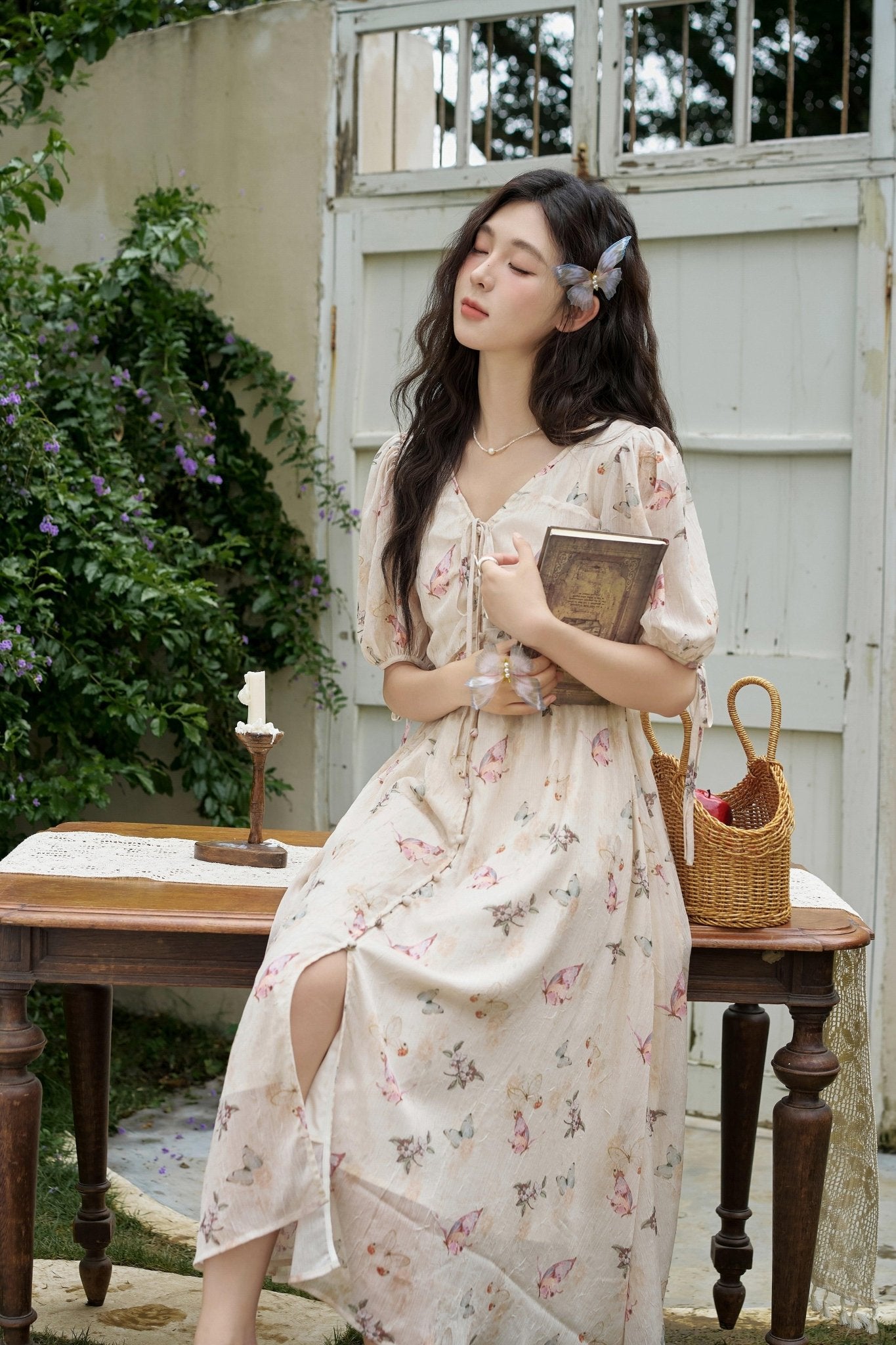 Women Elegant Floral Maxi Dress - Mishow