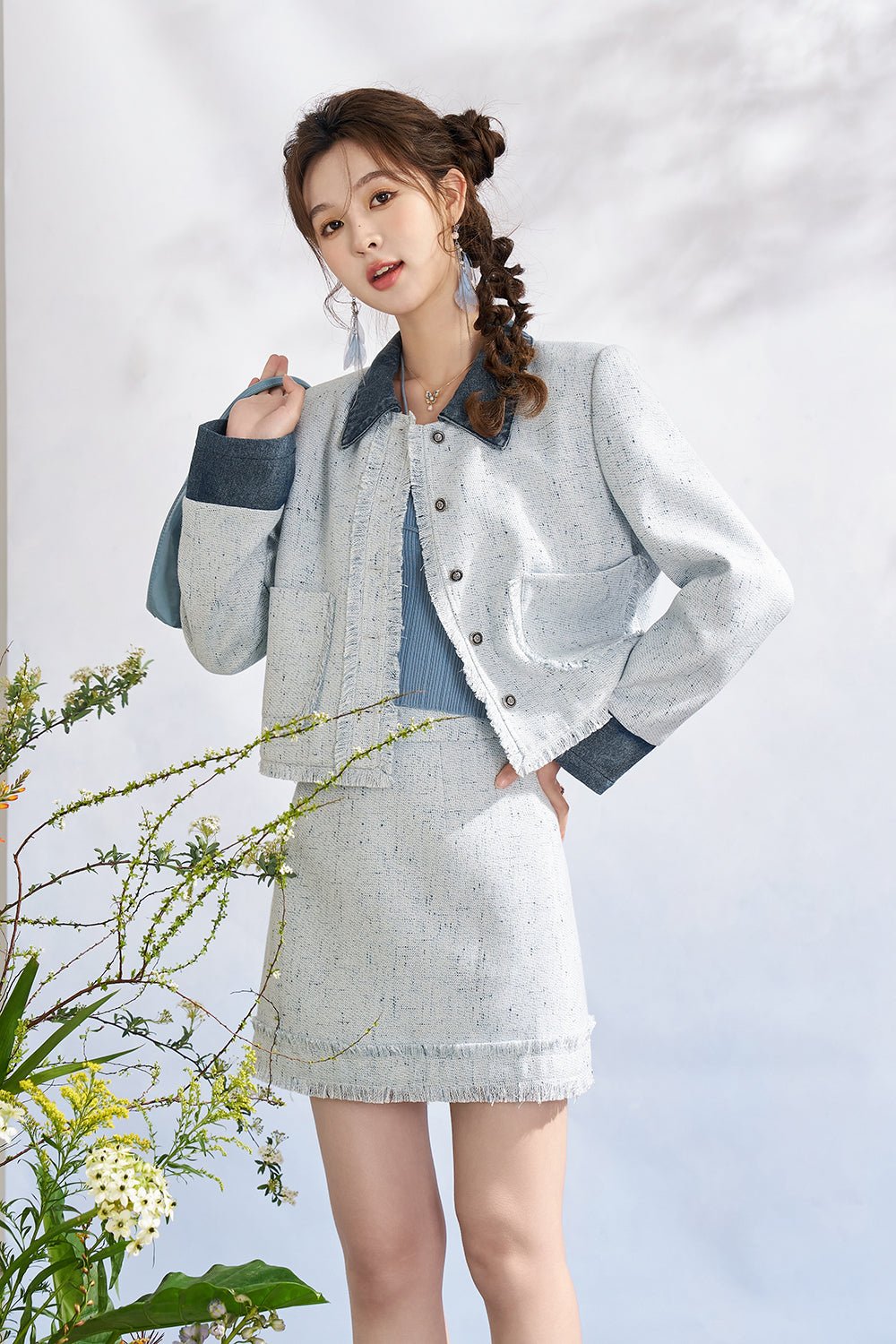 코트와 스커트 세트 별도 판매