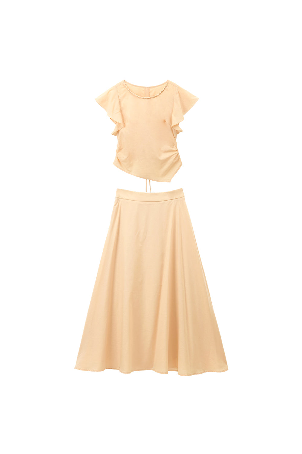 Blouse and Skirt Set+Small Bag