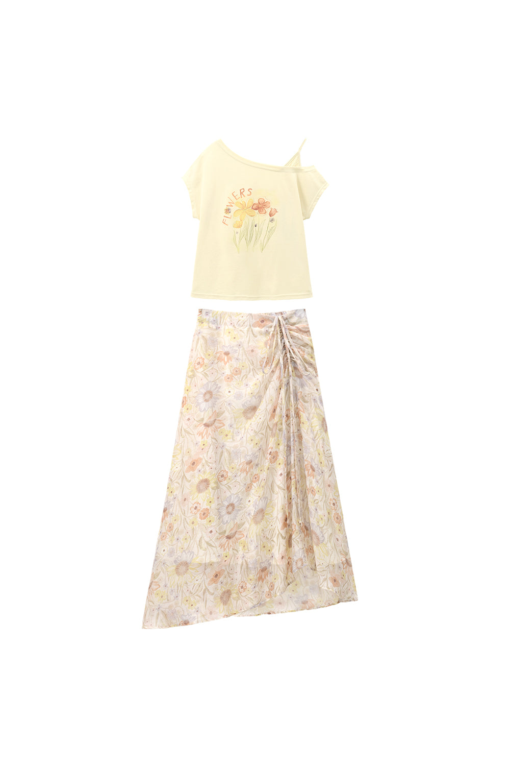 T-shirt and Skirt Set