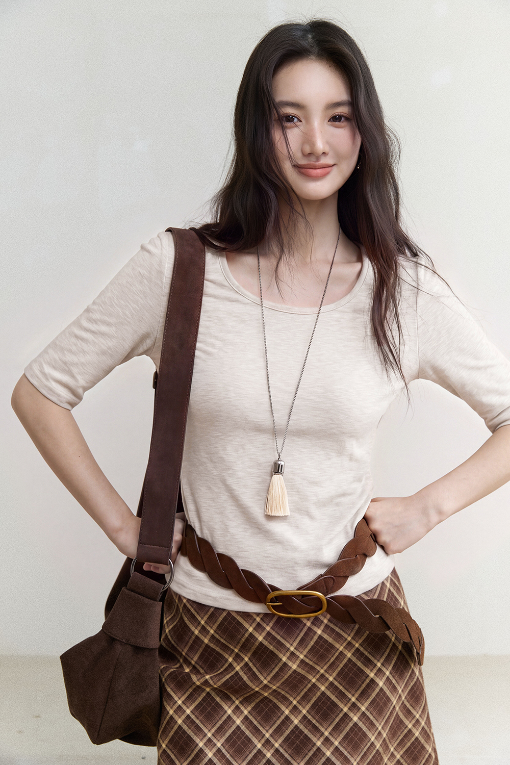 Mid-length Sleeve T-shirt for Women