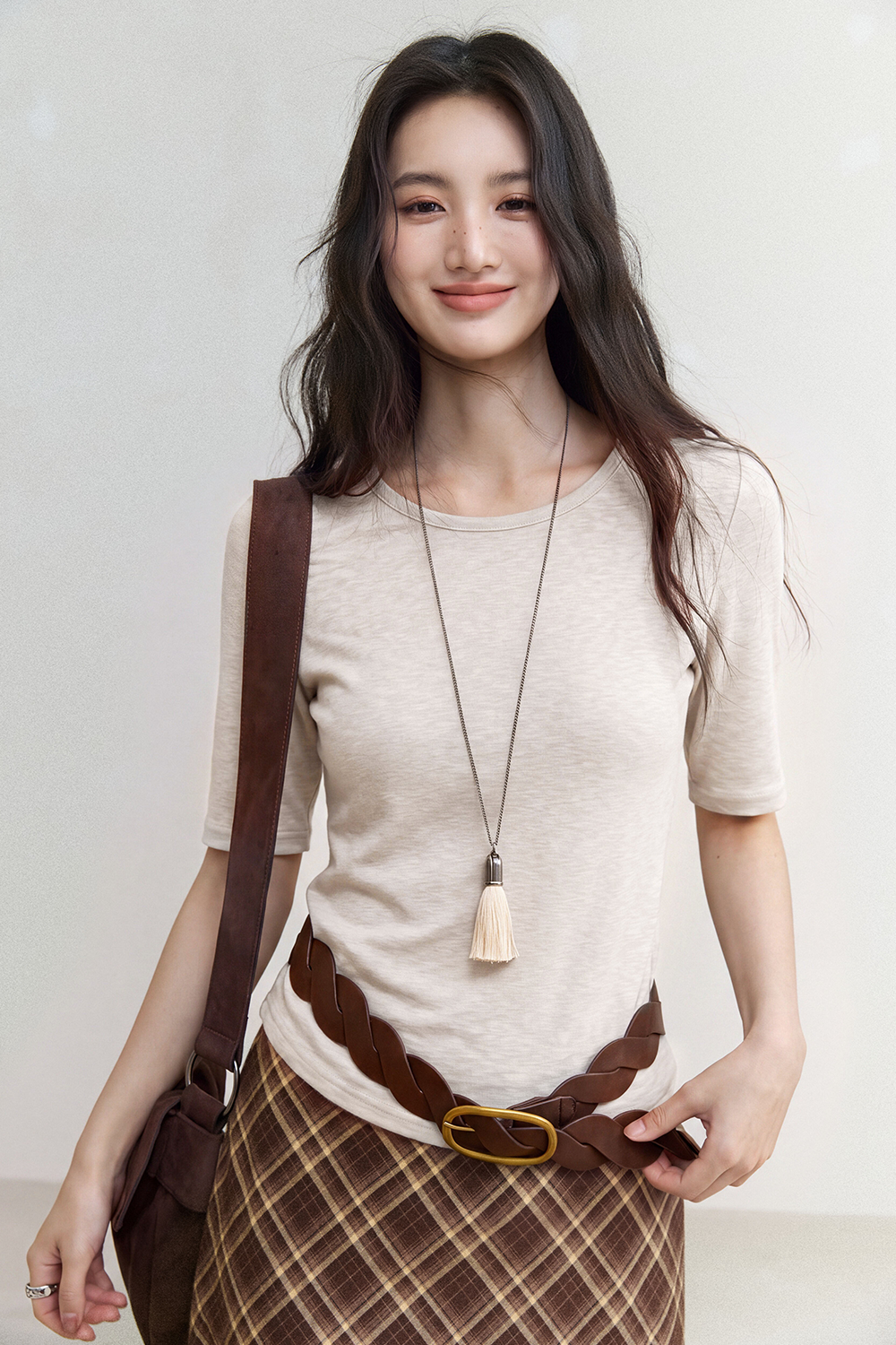 Mid-length Sleeve T-shirt for Women