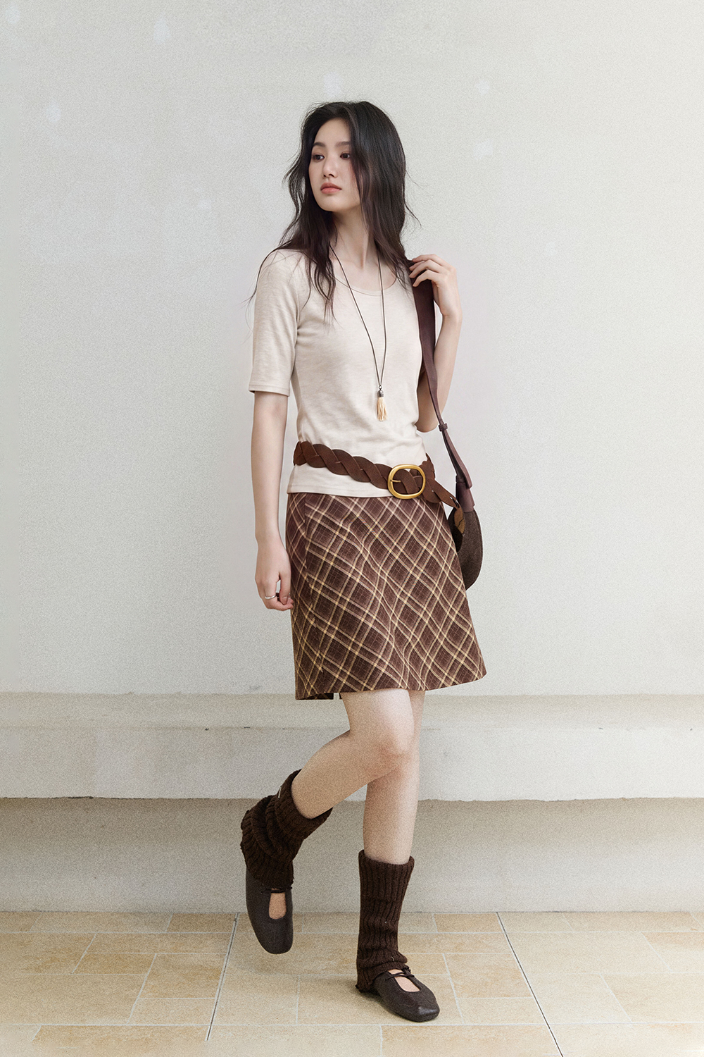 Mid-length Sleeve T-shirt for Women
