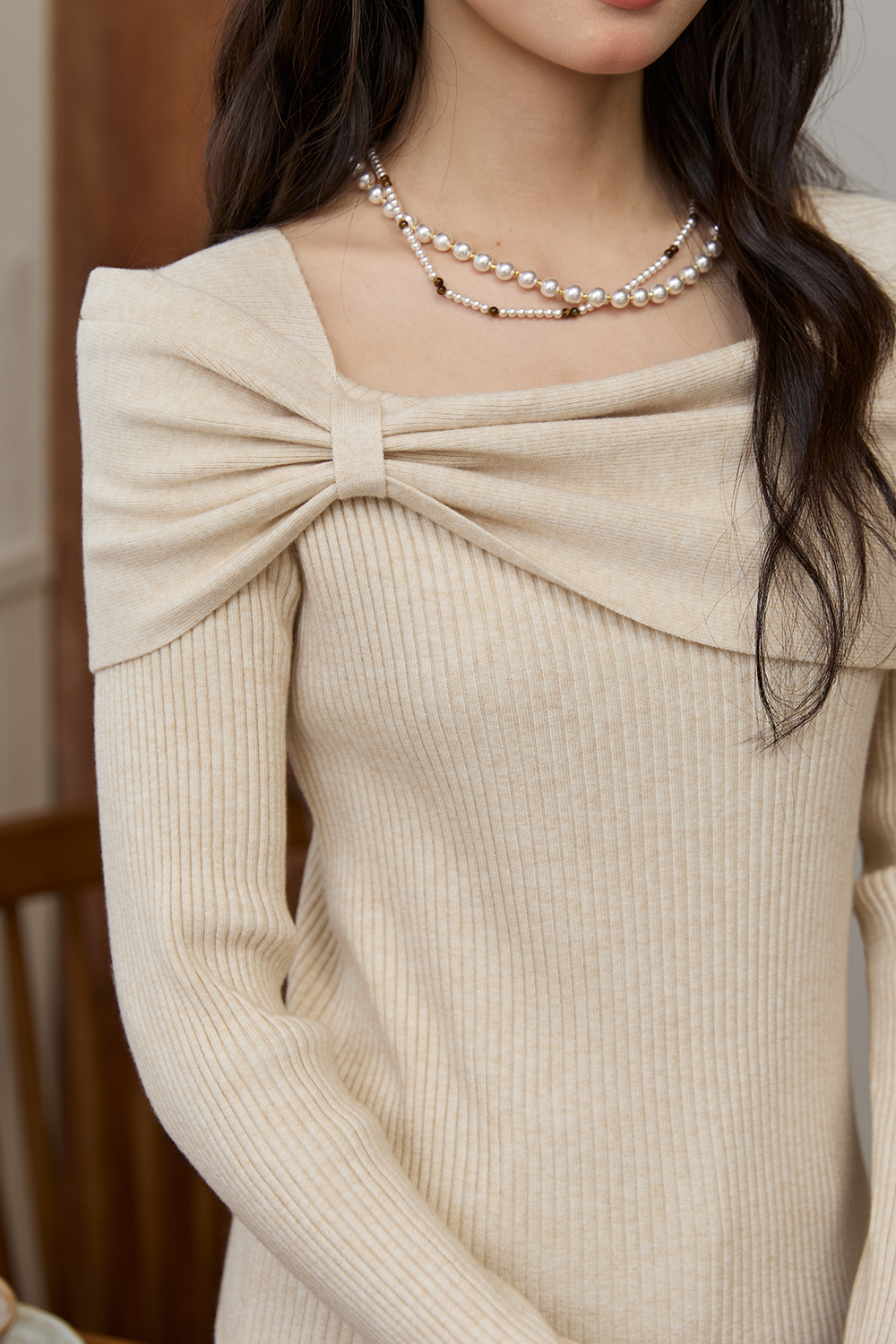 여성용 니트 셔츠