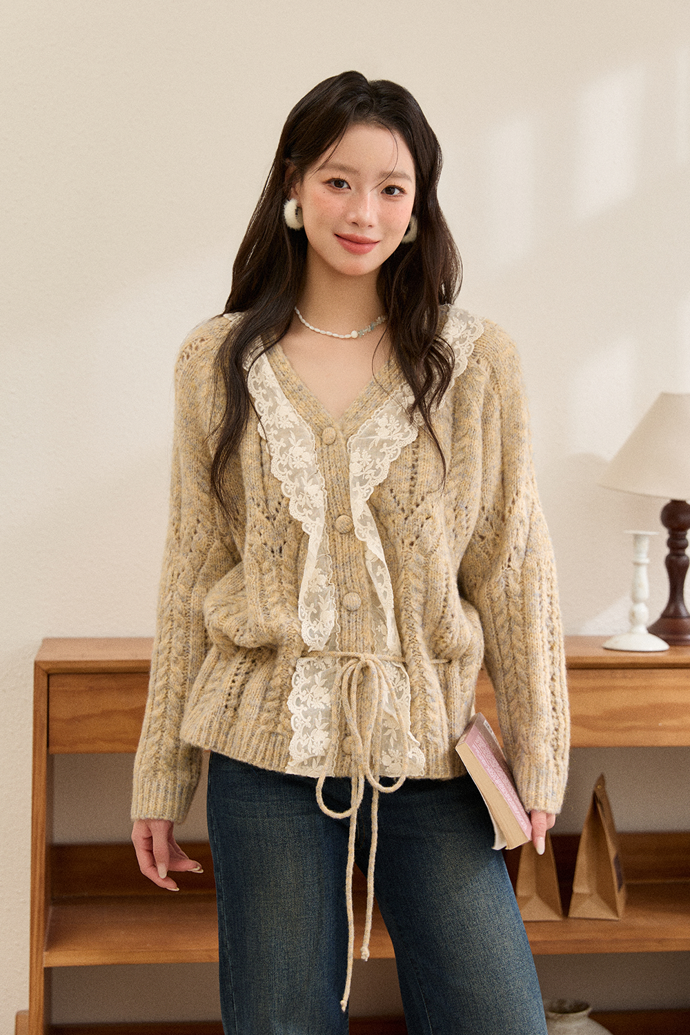 여성용 니트 셔츠