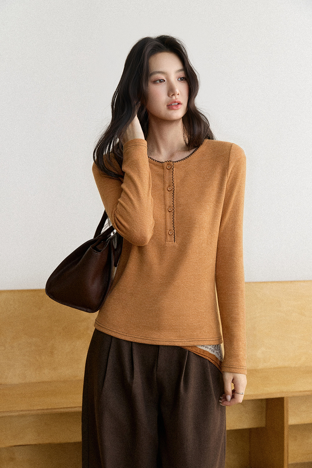 Long Sleeve T-shirt for Women MISHOW