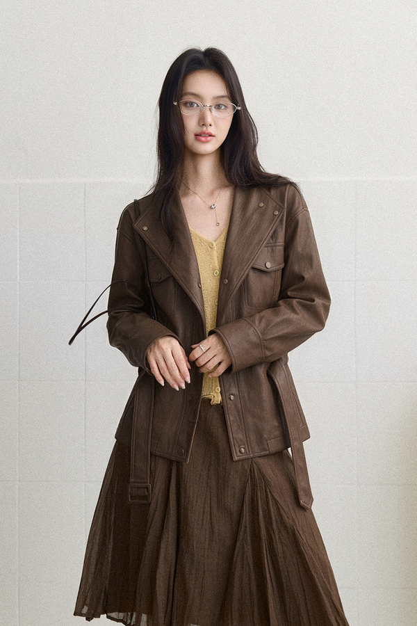 Coat+Belt for Women MISHOW