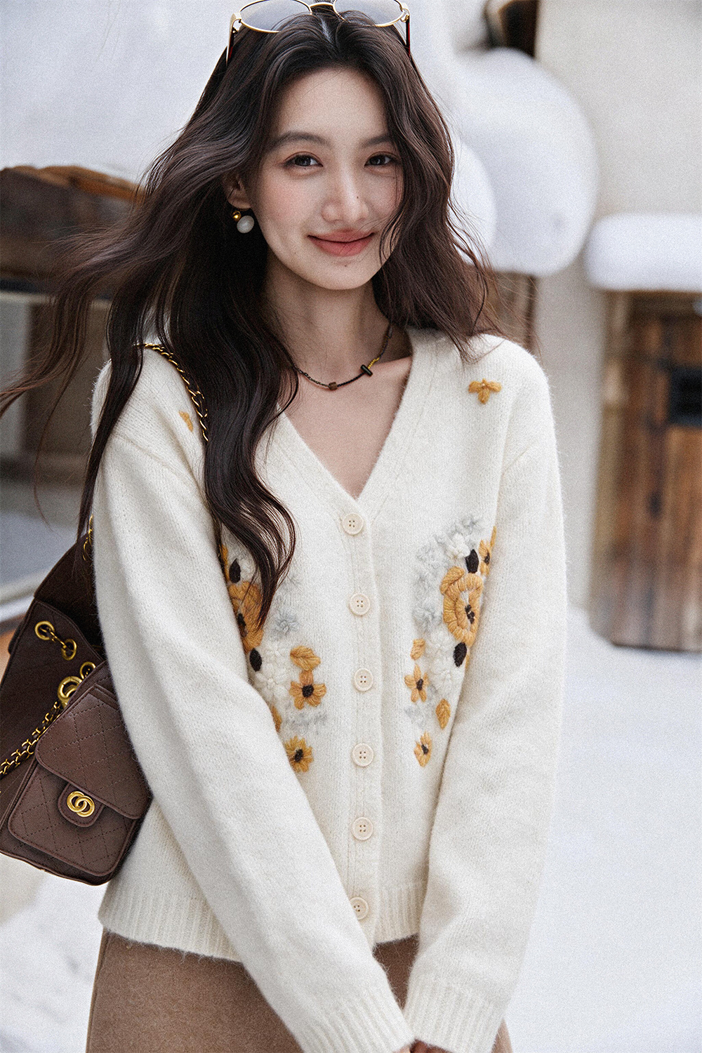 Knit Cardigan for Women MISHOW