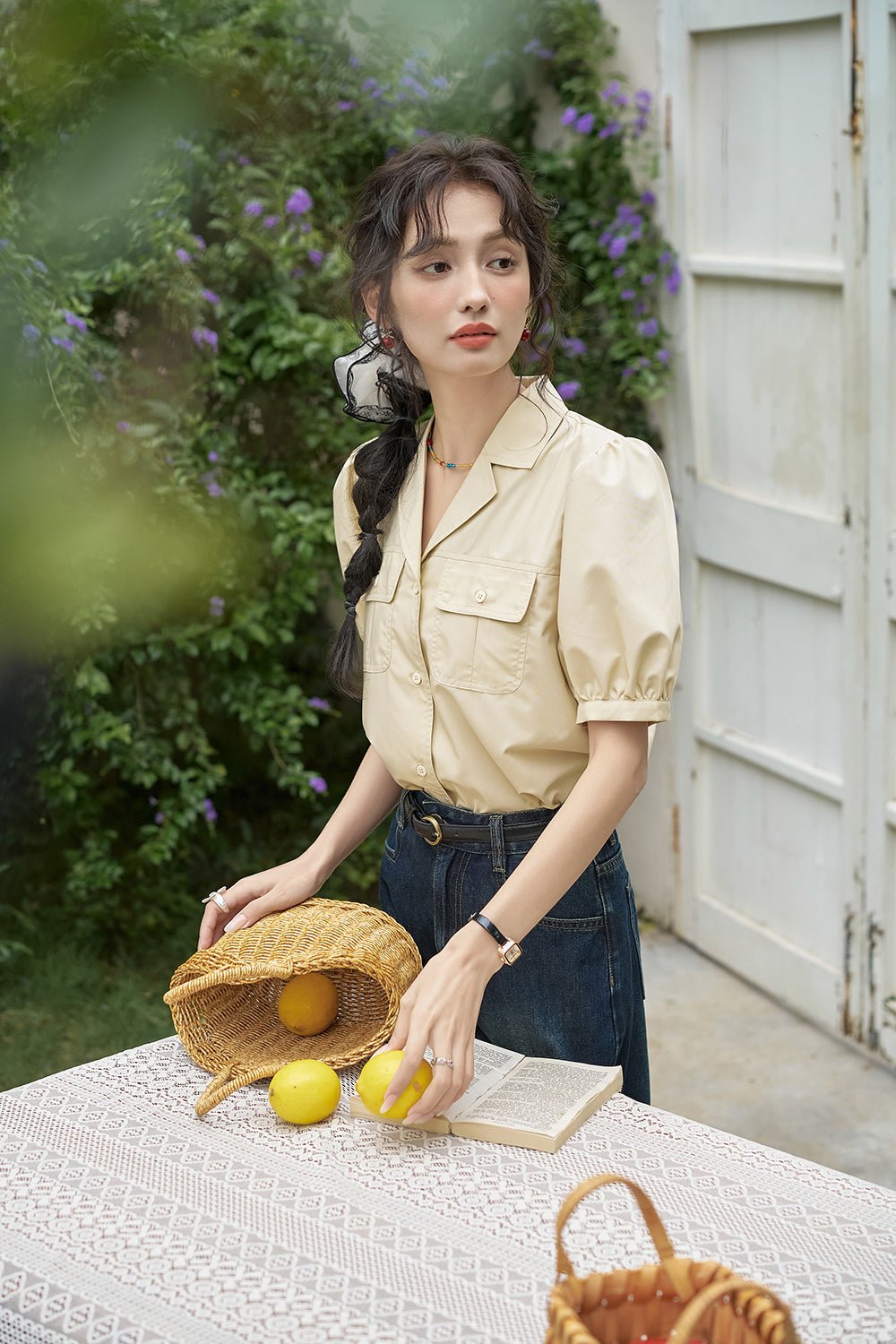 여성을위한 V 넥 셔츠