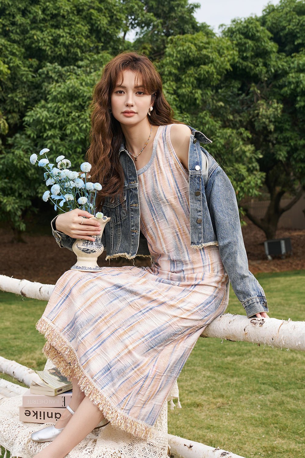 여성용 데님 재킷