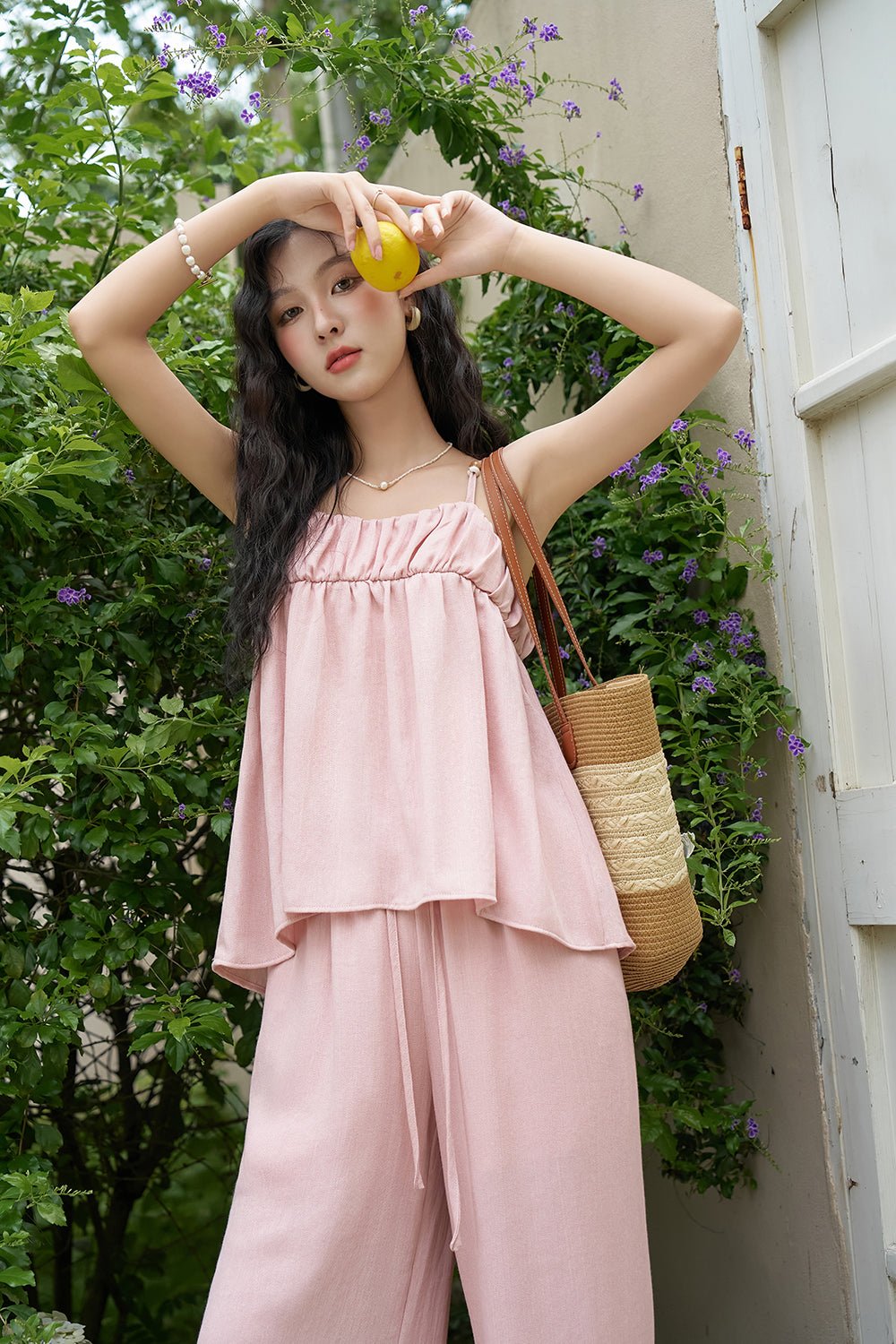 Set Atasan dan Celana Tali Spageti Dijual Terpisah