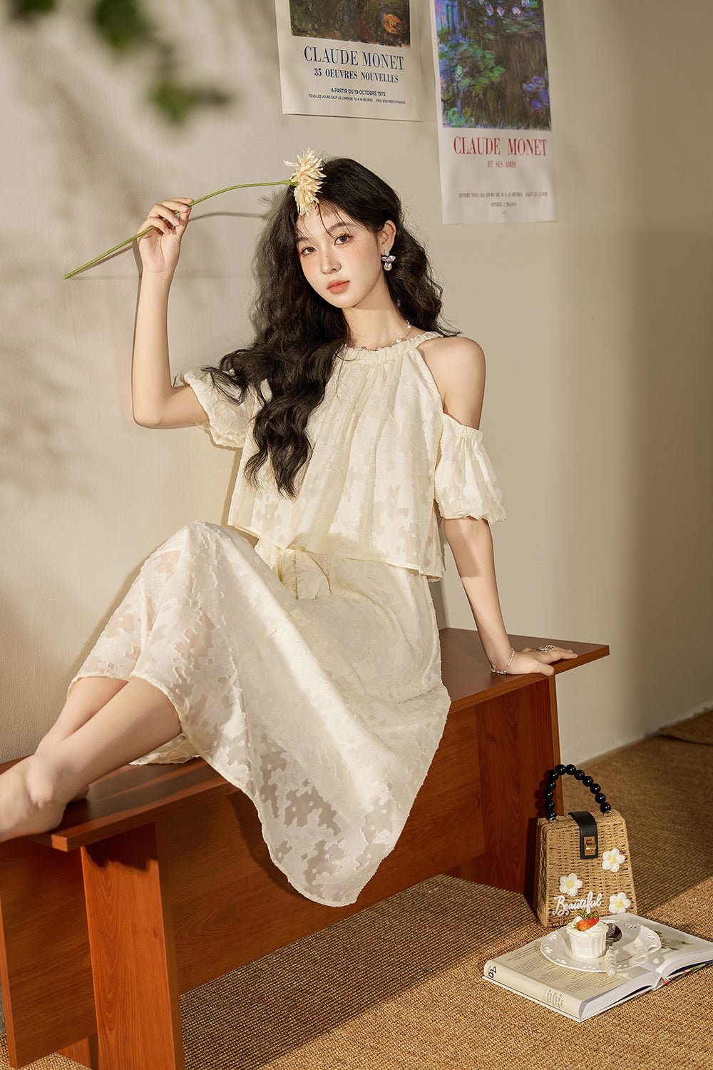 Gaun Maxi Off the Shoulder untuk Wanita