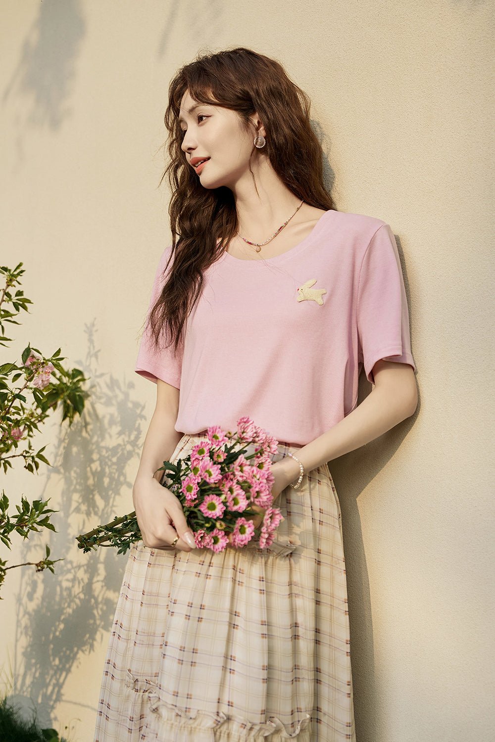 Solid T-shirt for Women