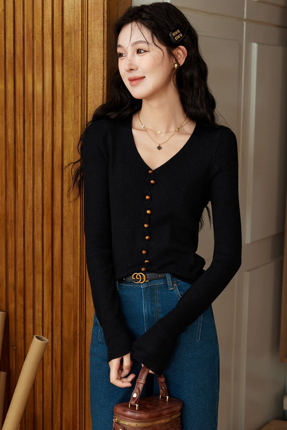 Áo Sơ Mi Nữ Dệt Kim