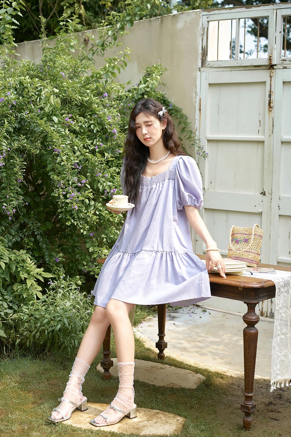 Solid Midi Dress for Women