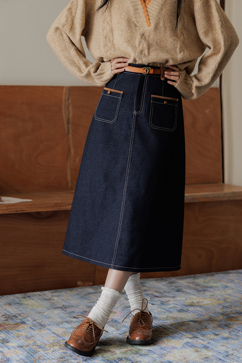 Rok Maxi A Line untuk Wanita