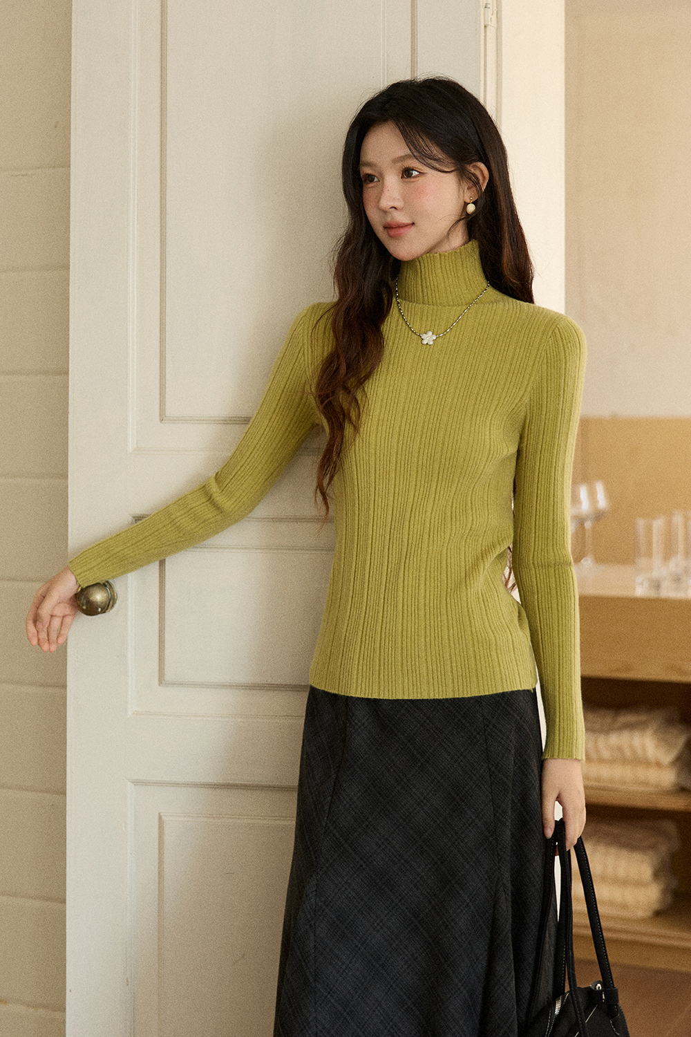 여성용 니트 셔츠