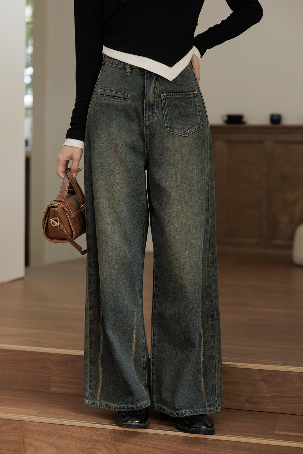 กางเกงยีนส์เดนิมสำหรับผู้หญิง