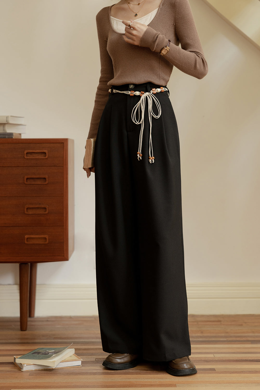 Quần Jeans Ống Rộng Cho Nữ