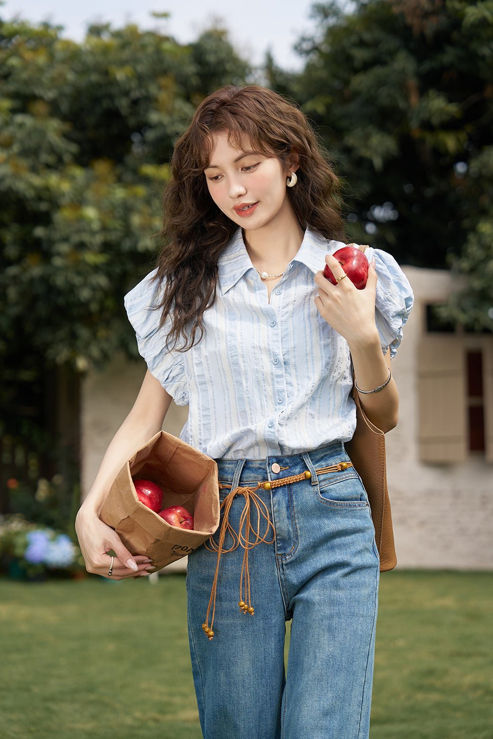 Puff Sleeve Shirts for Women - Mishow