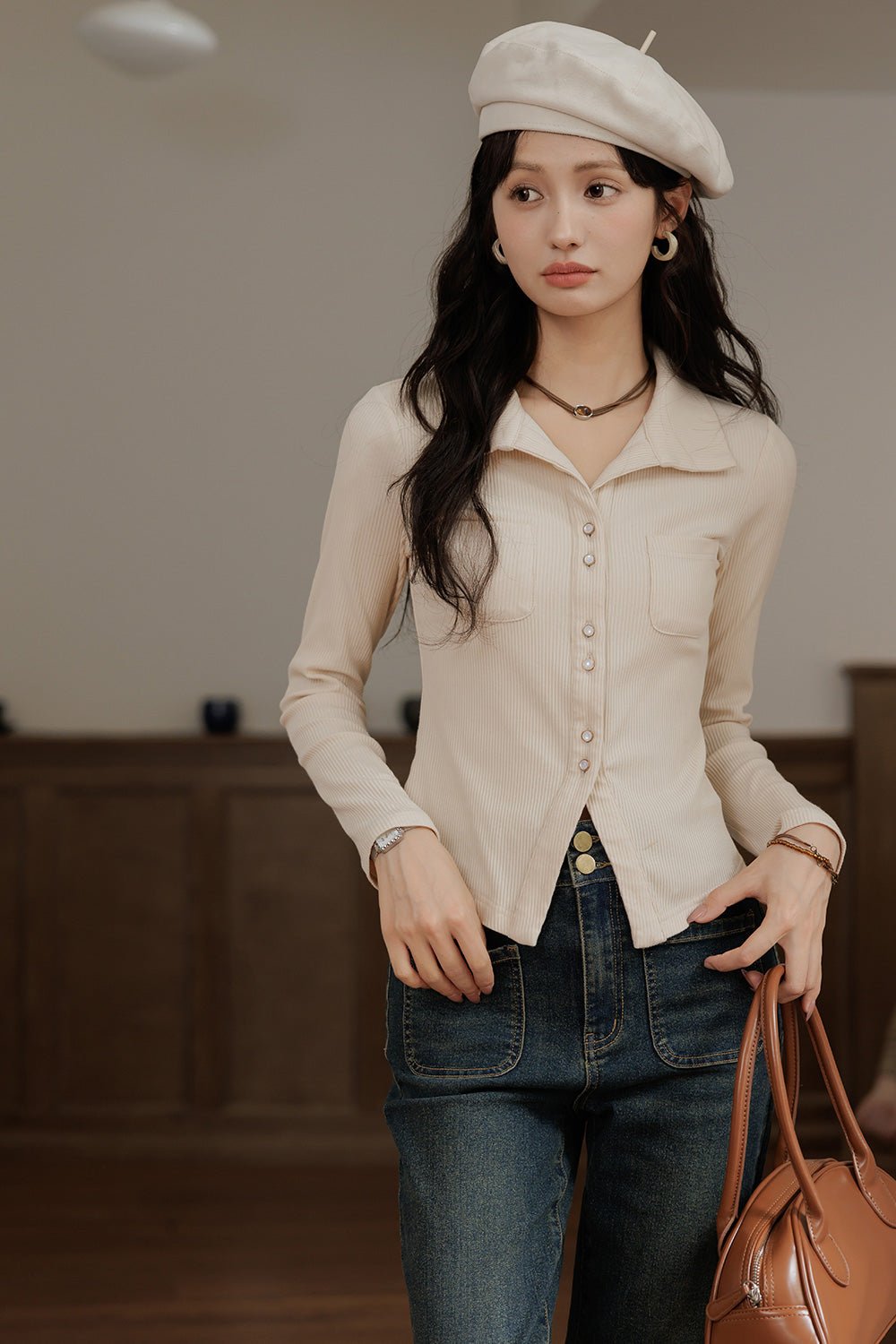 เสื้อยืดแขนยาวสำหรับผู้หญิง