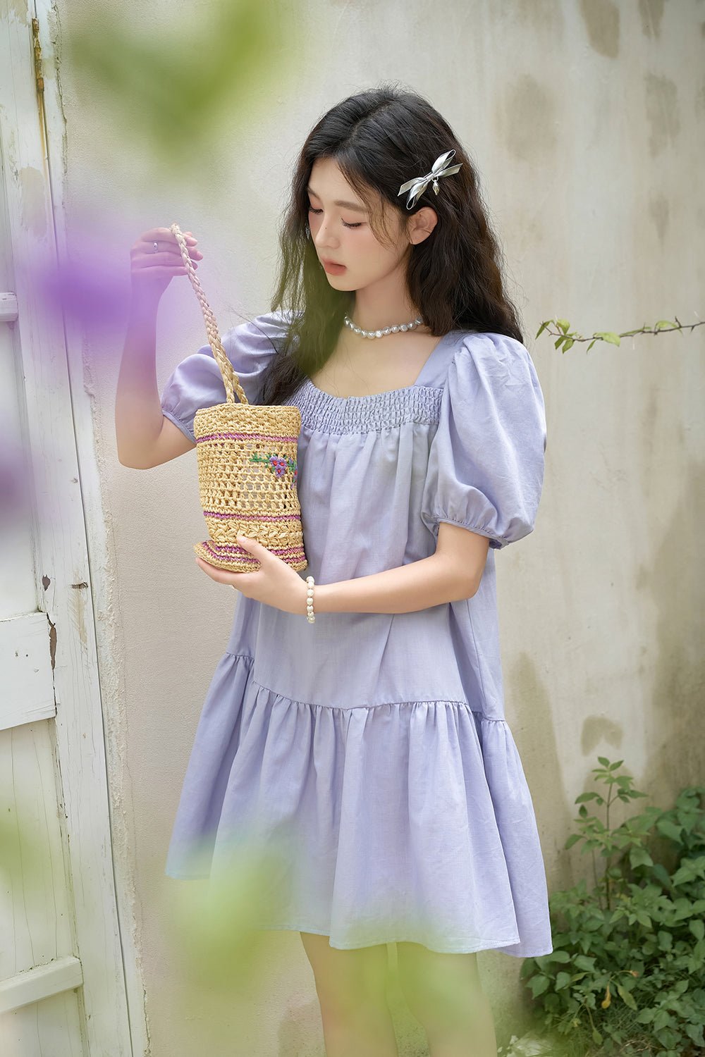 Solid Midi Dress for Women