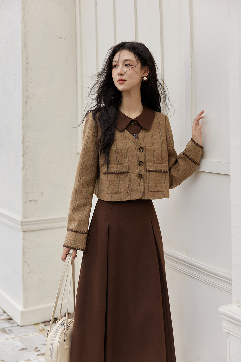 ชุดเสื้อโค้ตและกระโปรงขายแยกกัน