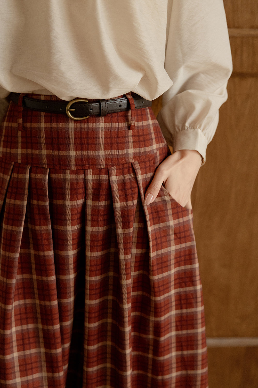 กระโปรงยาวทรงเอสำหรับผู้หญิง