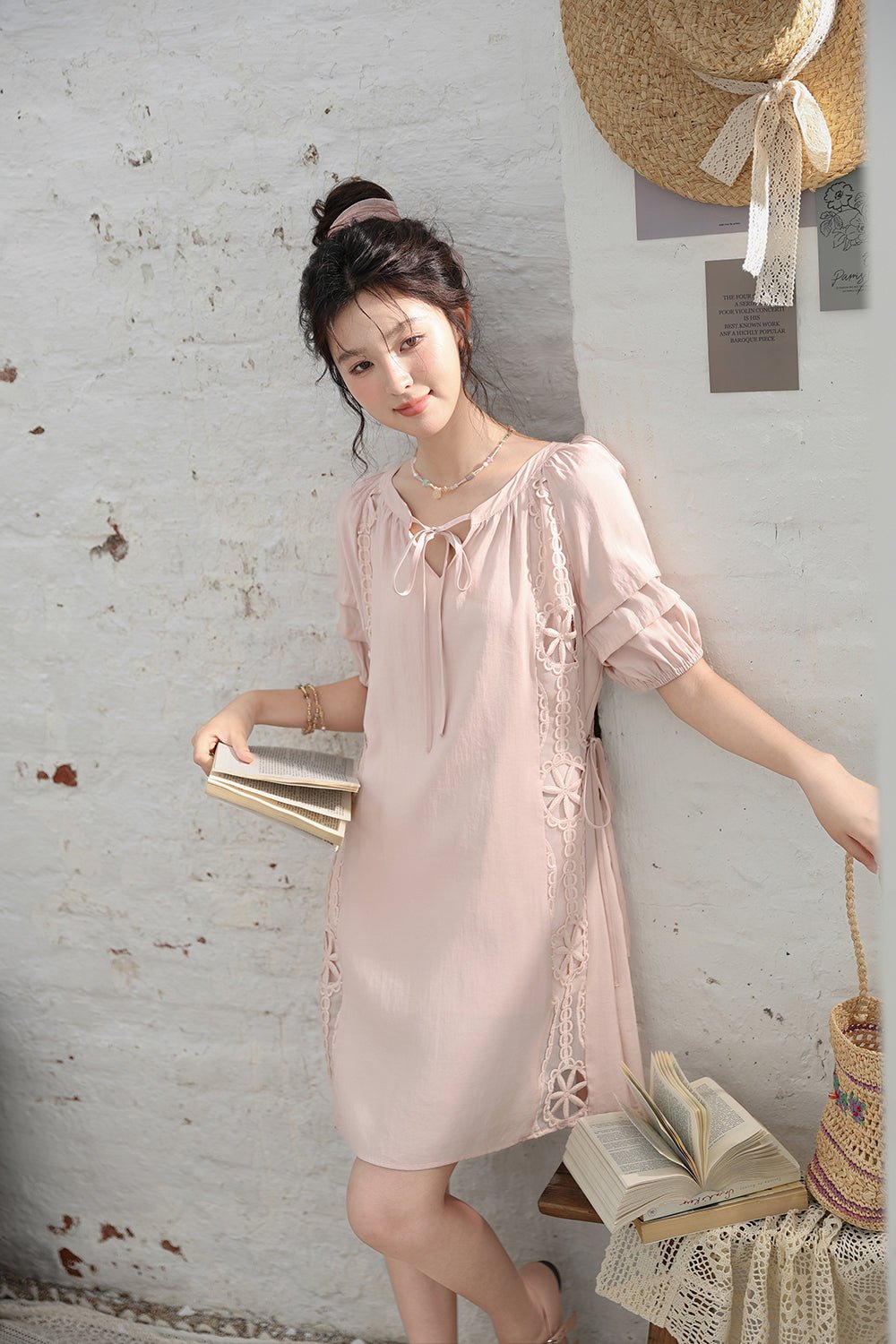 Váy Midi Hồng cho Nữ