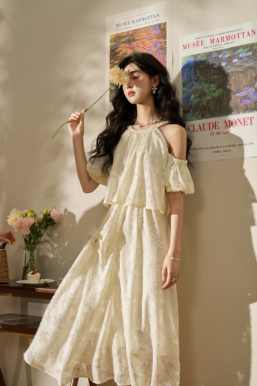 Gaun Maxi Off the Shoulder untuk Wanita