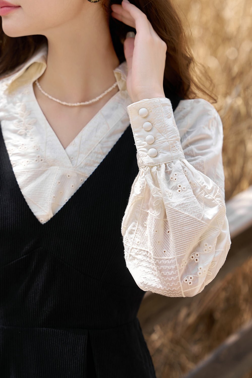 Gaun Midi Tanpa Lengan untuk Wanita